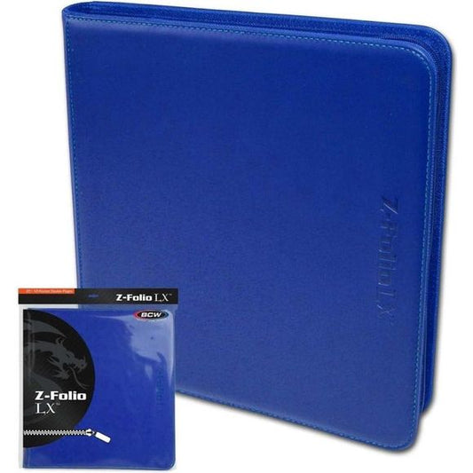 BCW Z-Folio 12-Pocket LX Album - Blue