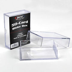 BCW 2-Piece Slider Box - 50 Card (2-Pack)