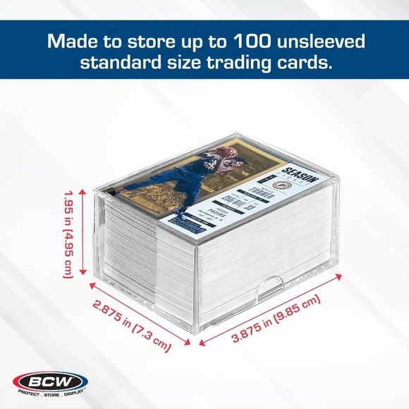 BCW 2-Piece Slider Box - 100 Card | Galactic Toys & Collectibles