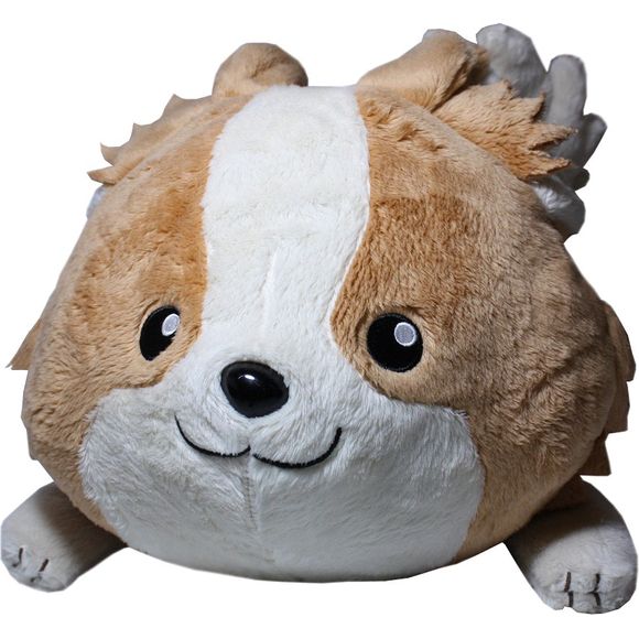 From the anime Laid Back Camp comes Chikuwa in plush form! This pup is quite soft and makes for a cute collectible.