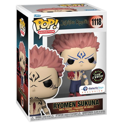 Sukuna has taken his host, Yuji Itadori, hostage and ripped his heart out. Can you save Yuji by collecting the exclusive Pop! Ryomen Sukuna for your Jujustu Kaisen collection.
Guaranteed Glow-in-the-Dark Chase variant!