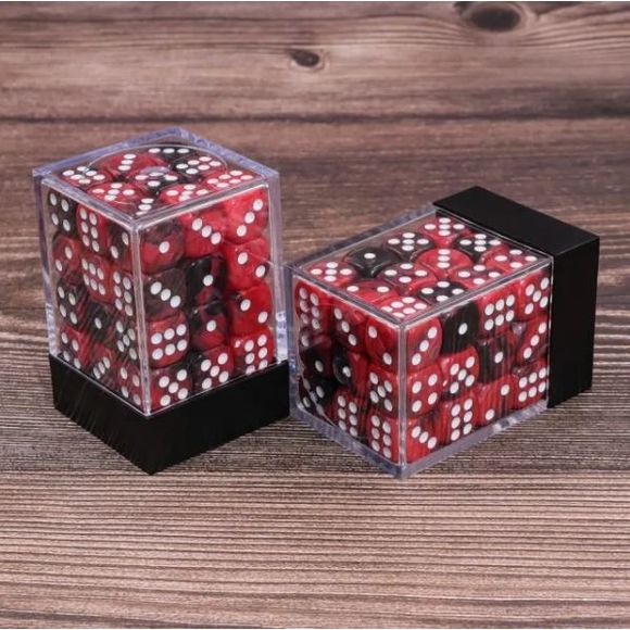 36 individual 12MM D6 dice in a container.