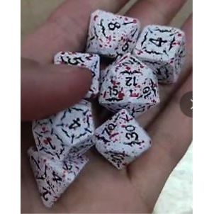 The perfect companion for your gaming needs! This set includes one of each: d20, d12, d10, d10 (percentile), d8, d6, and a d4 (7 dice in total)