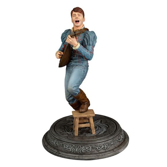 Dark Horse Comics, in partnership with Netflix, are proud to announce our high-end figure line based on the hit TV series The Witcher. These deluxe hand-painted plastic figures feature details as they are seen in season 1. Julian Alfred Pankratz, better known as Jaskier, is a bard and self-entitled best friend of Gerlat of Rivia. Jaskier quickly invites himself along as Geralt's companion, both to experience his epic endeavors firsthand and improve Geralt's public image . . . and maybe make a few coins in t