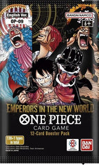 A Special Booster Pack to Commemorate the 2nd Anniversary!
The cards included in this release are more luxuriously designed than ever before, making them irresistible additions to any ONE PIECE fan’s collection!
The New Four Emperors Take the Helm in the 9th Pack!
Luffy and Buggy finally appear alongside Shanks and teach as the new Four Emperors! Many ONE PIECE ODYSSEY-themed cards also make their debut in this pack, offering players new strategic possibilities!
New and Existing Cards Can Be Combined to Bui