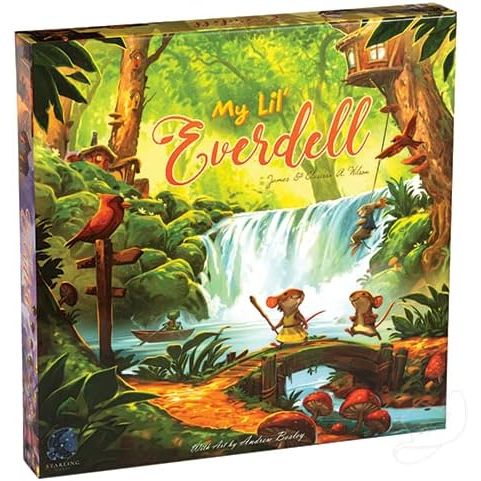 From the world of Everdell comes a new Stand alone game for families to enjoy together. Join the kids of Everdell as they pretend to be adults, while the adults are wishing they were still kids! Come along and gather resources to build the best pretend city of all!