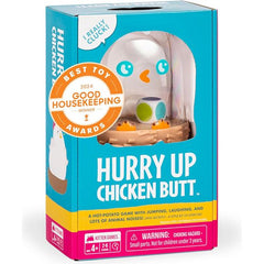 Shake the Chicken to reveal your activity, then quickly perform it before passing the Chicken Shaker to the next player. Don't get caught holding the Chicken when the timer goes off! This game is fast, funny and it's different every time. Plus, everyone has an equal chance to win... expecially the little ones! Perfect for family game night or encouraging groups of kids to play together. You'll laugh your butt off!