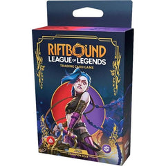 Blow It All Up! Jinx's preconstructed 56-card deck is filled with aggressive units, explosive spells, and features an iconic Champion Card of Jinx herself. Get out there and see what she's made of!
- Ready to Play: A full 56-card preconstructed deck featuring Jinx, designed for accessible and dynamic gameplay.
- Upgrade with Ease: Includes 3 rares with a clear path to competitive upgrades - perfect for both newcomers and veterans.
- Extras to Keep You in the Action: Includes a full-size paper playmat, a boo