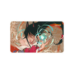 Forge your path through the Rift with this Ahri playmat that provides protection, style, and serious presence at the table. Stitched trim playmat in a retail ready box allows players to protect their cards in style!
High quality - 24 x 14 inch neoprene playmat with stitched trim and rubber backing provides smooth play surface to protect your cards
Rep your Champion - Riftbound: Origins playmat featuring Ahri!