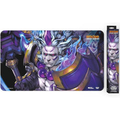 Forge your path through the Rift with this Darius playmat that provides protection, style, and serious presence at the table. Stitched trim playmat in a retail ready box allows players to protect their cards in style!
High quality - 24 x 14 inch neoprene playmat with stitched trim and rubber backing provides smooth play surface to protect your cards
Rep your Champion - Riftbound: Spiritforged playmat featuring Darius!