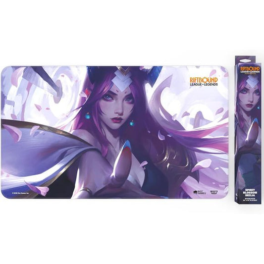 Forge your path through the Rift with this Irelia playmat that provides protection, style, and serious presence at the table. Stitched trim playmat in a retail ready box allows players to protect their cards in style!
High quality - 24 x 14 inch neoprene playmat with stitched trim and rubber backing provides smooth play surface to protect your cards
Rep your Champion - Riftbound: Spiritforged playmat featuring Irelia!