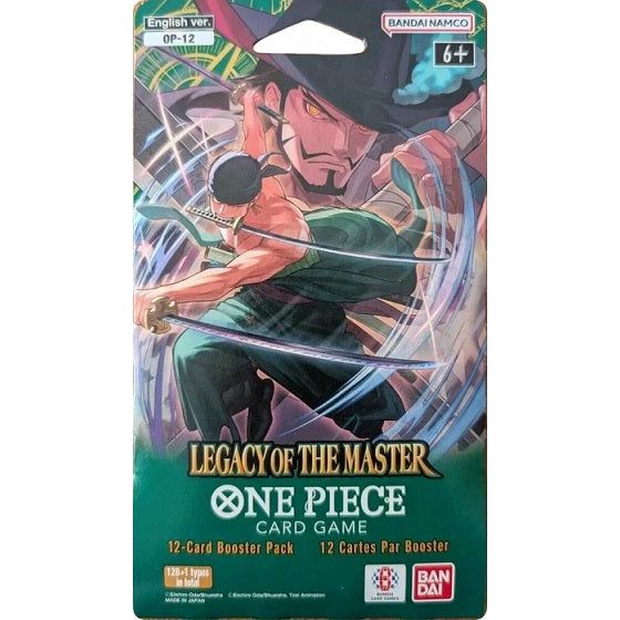 1 booster pack of One piece TCG Legacy of The Master - (OP-12)
12-card booster pack