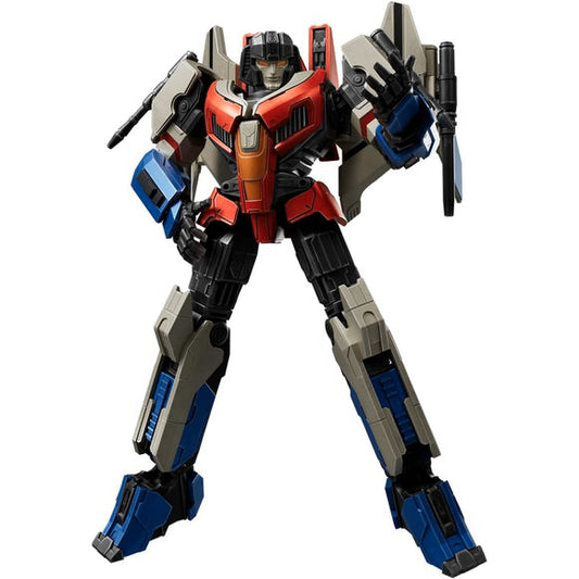 Command your desktop with this limited edition Starscream from Transformers ONE! This 4.96 in model kit features glowing LED eyes and chest, screen-accurate battle details, and 20+ points of articulation including twin-jointed wings. Each model kit comes with 87 snap-fit pieces, requiring no tools or glue for assembly.
Ready to join the Decepticon ranks? Your kit includes battle accessories, two display stands, and an exclusive bonus Megatron vehicle (2.44×0.79 in). Don't miss your chance to own this colle