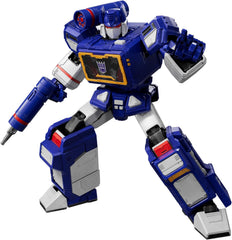 Blokees Action Edition 03 Soundwave Transformers toy features 327 pieces with magnetic-activated sound and lighting that plays iconic voice lines with glowing eyes--no tools required.
Engineered on the "Human System" framework, this officially licensed model kit offers 58 movable points and comes complete with Ravage, Laserbeak, Rumble, and Ratbat—all with alternate modes.
Standout features include opening chest compartment, fully movable fingers, clever weapon storage, and premium engineering details tha