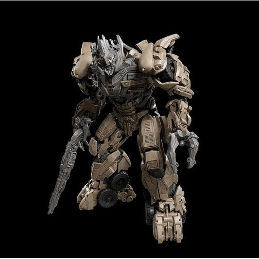 Unleash the power of Megatron from Transformers: Dark of the Moon with this officially licensed collectible. Standing at 12.3 cm, this model features 92 pieces and comes with glowing eyes and 20 highly movable joints for dynamic battle poses. Crafted with signature weapon and intricate detailing, it restores Megatron’s battle-worn proportions. The easy, tool-free assembly makes it easy to display this epic collectible, perfect for any collection. Bring the Decepticon leader's fury to life!