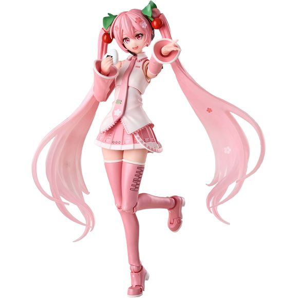 The Miracle Edition Sakura Miku brings premium quality and endless customization to your collection. This 5.9-inch character toy features a smooth, soft-touch finish and seamless design with advanced articulated joints for perfect posing.
Switch between multiple facial expressions using interchangeable face plates and water-transfer decals to capture every mood. The complete sakura-themed accessory set includes a cherry blossom tree, picnic items, Japanese treats and 6 hand sets. Adjustable sakura elements