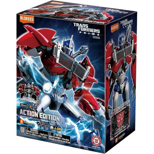 As the light of the Leader Module shines once again, the legend returns to the battlefield. This officially licensed model consists of 328 pieces, featuring magnetic LEDs that illuminate the chest and eyes, capturing the awakening moment of the Prime.
Equipped with Arm-Cannons, Star Saber, and alternative hands, and other parts, the fully articulated joints support dynamic, cinematic poses.
Precision color separation faithfully recreates the classic animated design. Assemble, pose, and display Saint Optim