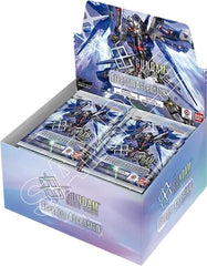 Release Date 07/24/2026
This is a booster set celebrating the 1st anniversary of the Gundam Card Game.
Mobile Fighter G Gundam joins the fray! Highly popular mobile suits such as Strike Freedom Gundam and Nu Gundam finally make their long-awaited debut.
Plenty of alternate-art cards of differing rarities for both players and collectors!
Card Rarities
• 50 Common
• 36 Uncommon
• 32 Rare
• 12 Legend Rare
• 8 Special
• 8 Special EX Resource
• 2 Token
• 138+10 Card Types (with 65 alt-art from above types)
Eac