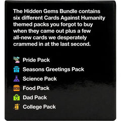 Cards Against Humanity: Paquete de gemas ocultas - 6 paquetes temáticos + 10 cartas nuevas