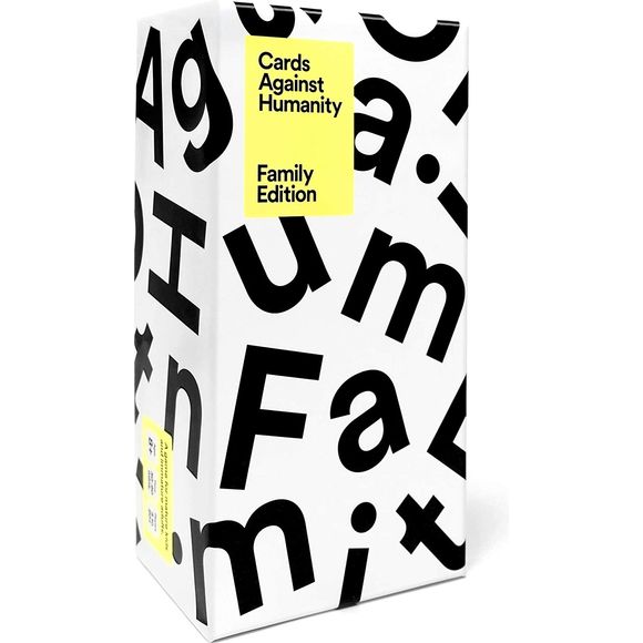 Cards Against Humanity: Family Edition is a new fill-in-the-blank comedy game that’s just like Cards Against Humanity, but it’s made for kids and adults to play together