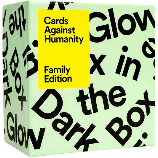 Want more Family Edition? We got it. The Glow in the Dark Box comes with 300 all-new cards that will make you poop yourself with delight all over again.