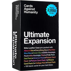Cards Against Humanity only comes with 600 cards, and let’s be honest: you’ve played them to death. Don’t you wish you could recapture the joy of playing for the first time? Then get ready to transform your tired old main game into a 15-pound freight train of comedy with the Ultimate Expansion, which comes with nearly 2,000 expansion cards pre-packed in our fancy Bōks storage case