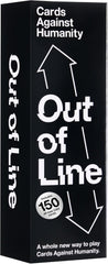 Out of Line is a whole new way to play Cards Against Humanity. It's a fresh game to play with all of your old cards, plus 150 totally new ones!
Each player selects one Line card and places it face up on the table. Each Line is a spectrum between two extremes, like "Smells Bad" to "Smells Good." Players take turns placing their Cards Against Humanity white cards on each Line, and then try to guess the correct order that they belong. Can you and your friends work together to keep everything in line?