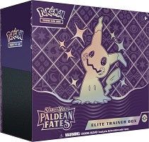 Shine Bright with Pokemon from Paldea! The spotlight glistens on Shiny Pokemon making their fated return to the Pokemon TCG! Shiny Pikachu blazes the path forward as Tinkaton, Ceruledge, Dondozo, and more than 100 other Shiny Pokemon follow. Meanwhile, Great Tusk and Iron Treads appear as Ancient and Future Pokemon ex, and Charizard, Forretress, and Espathra show off their own unique skills as Shiny Tera Pokemon ex. Shed some light and discover sparkling wonders in the Scarlet & Violet-Paldean Fates expansi