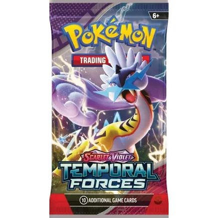 Pokemon Scarlet and Violet 5 Temporal Forces Booster Pack | Galactic Toys & Collectibles