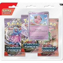 Pokemon TCG Scarlet and Violet 5 Temporal Forces 3-Pack Blister (Random Promo) | Galactic Toys & Collectibles