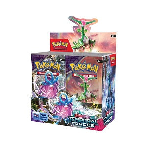 Pokemon Scarlet and Violet 5 Temporal Forces Booster Display (36 Packs) | Galactic Toys & Collectibles