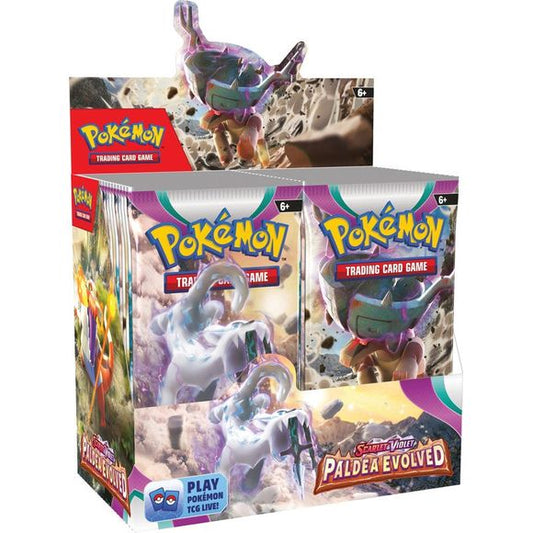 Pokemon Scarlet and Violet Paldea Evolved Booster Display (36 Packs) | Galactic Toys & Collectibles