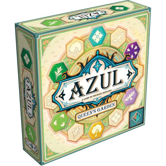 In Azul: Queen's Garden, players are tasked with arranging a magnificent garden for the King's lovely wife by arranging beautiful plants, trees, and ornamental features. Using an innovative drafting mechanism, the signature of the Azul series, players must carefully select colorful tiles to decorate their garden. Only the most incredible garden designers will flourish and win the Queen's blessing.