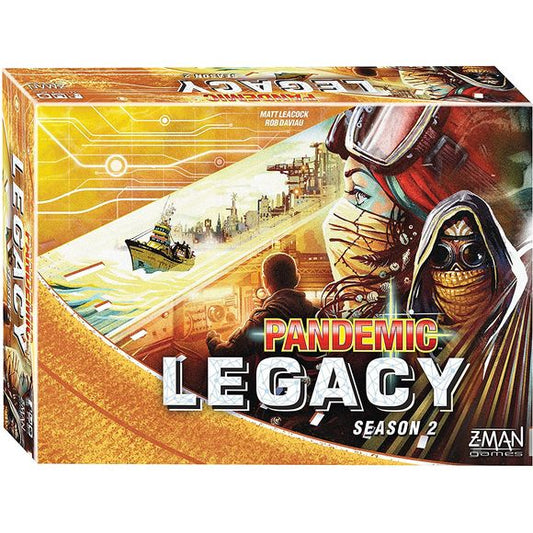 Gather your gear and prepare to venture into the unknown! in Pandemic legacy: season 2, the world has been ravaged by a Virulent plague and humanity very survival hangs in the balance. It is up to you to get the last remaining cities the supplies they need while unraveling the mysteries of the plague. Your efforts during this time will carry will carry you past the edge of the known world. Each step you take leaves its mark on the world, affecting future games and bringing you closer to dark secrets that co