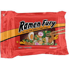 The use-your-noodle card game!Rush to prepare and slurp up delicious bowls of ramen filled with tasty ingredients. Collect combos of cards to score for different recipes while adding garnishes to boost your points. At the same time, watch out as other players throw spicy chili peppers your way or swipe foods right from your bowls. It's "take that" fun that will have you calling for takeout!