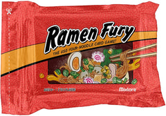The use-your-noodle card game!Rush to prepare and slurp up delicious bowls of ramen filled with tasty ingredients. Collect combos of cards to score for different recipes while adding garnishes to boost your points. At the same time, watch out as other players throw spicy chili peppers your way or swipe foods right from your bowls. It's "take that" fun that will have you calling for takeout!