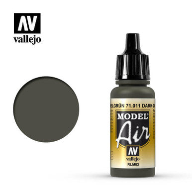 Model Air acrylic colors are developed especially for airbrush techniques, with very finely ground pigments. They contain an acrylic resin with properties of extreme resistance and durability. The adhesion of Model Air to resin models, plastics, steel and white metal is extraordinary.
Model Air colors come in a 17 ml. bottle with dropper.
