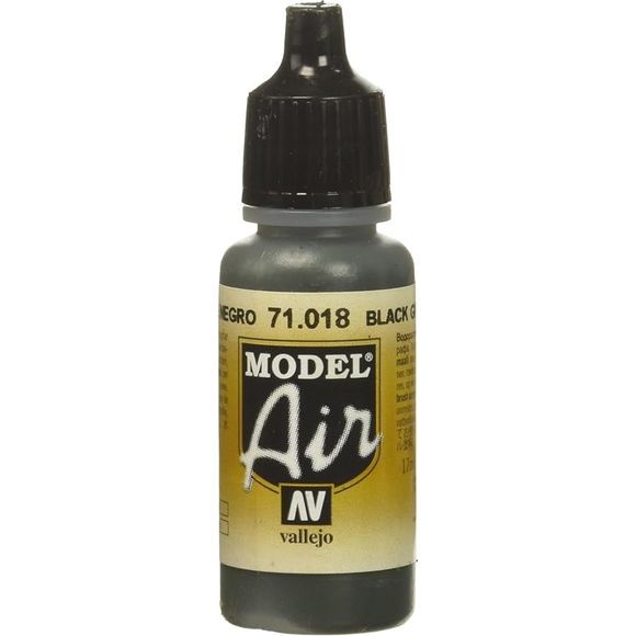 Model Air acrylic colors are developed especially for airbrush techniques, with very finely ground pigments. They contain an acrylic resin with properties of extreme resistance and durability. The adhesion of Model Air to resin models, plastics, steel and white metal is extraordinary.
Model Air colors come in a 17 ml. bottle with dropper.