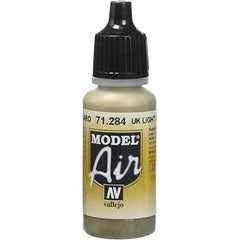 Model Air acrylic colors are developed especially for airbrush techniques, with very finely ground pigments. They contain an acrylic resin with properties of extreme resistance and durability. The adhesion of Model Air to resin models, plastics, steel and white metal is extraordinary.
Model Air colors come in a 17 ml. bottle with dropper.