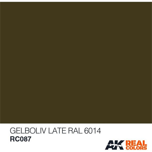 AK Interactive AFV RC087 Gelboliv (Late) RAL 6014 10ml Acrylic Hobby Paint | Galactic Toys & Collectibles