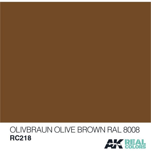 AK Interactive Real Color Olivbraun 10ML Acrylic Hobby Paint Bottle | Galactic Toys & Collectibles