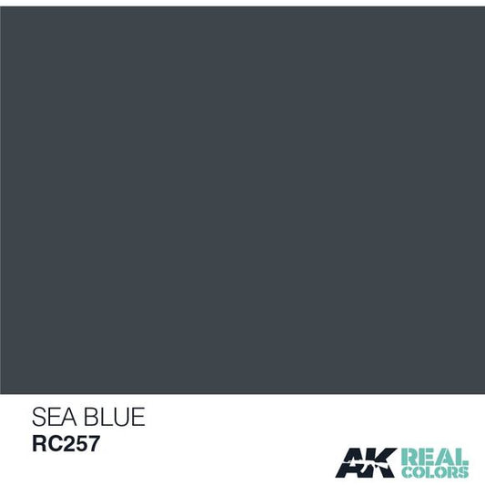 AK Interactive Real Color Sea Blue 10mL Acrylic Hobby Paint Bottle