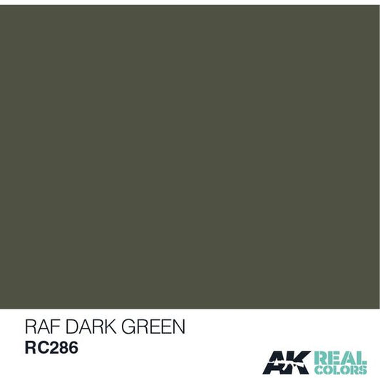 AK Interactive Real Color RAF Dark Green 10ML Acrylic Hobby Paint Bottle