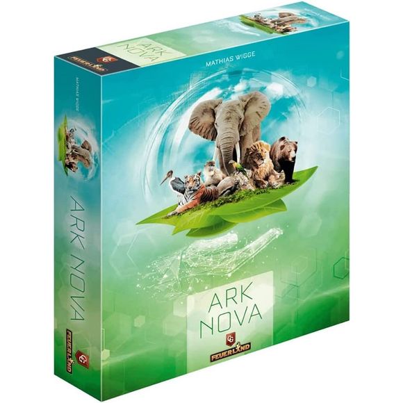 In Ark Nova, you will plan and design a modern, scientifically managed zoo. With the ultimate goal of owning the most successful zoological establishment, you will build enclosures, accommodate animals, and support conservation projects all over the world. Specialists and unique buildings will help you in achieving this goal. At the heart of Ark Nova are 255 cards featuring animals, specialists, unique enclosures, and conservation projects, each with a particular ability. Use them to increase the appeal and