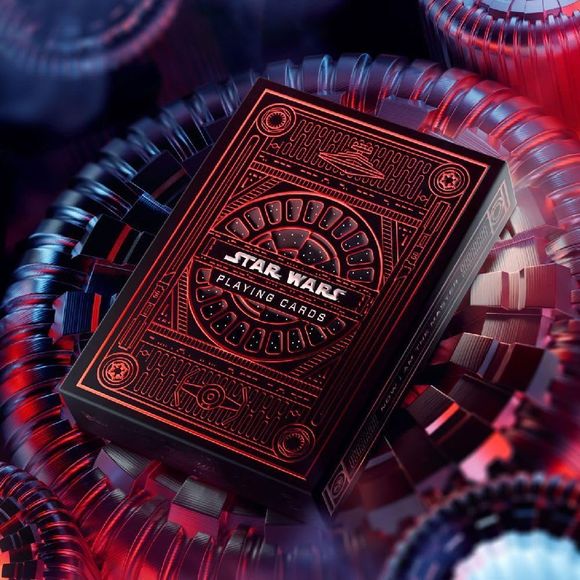 Star Wars Playing Cards produced in collaboration with Disney and Lucasfilm
Channel your inner Sith, join the First Order, or maintain order in the galaxy alongside Emperor Palpatine’s Imperial Army
Made in America using the highest quality paper stock derived from sustainable forests