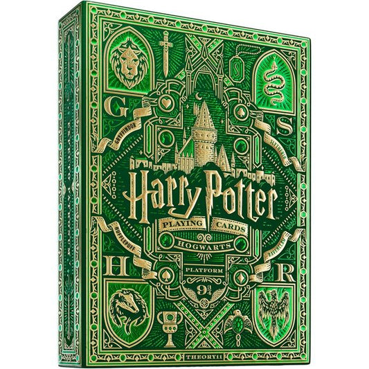 Discover the magic of the Wizarding World with the Harry Potter Playing Cards by theory11. These premium playing cards are perfect for fans of all ages, offering an enchanting way to enjoy your favorite card games while celebrating the iconic Harry Potter series.
Crafted from FSC-certified paper sourced from sustainable forests, these playing cards are not only visually stunning but also environmentally friendly. Each card features completely custom artwork, with designs inspired by beloved characters from