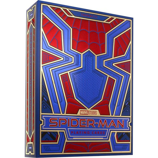 SWING INTO GAME NIGHT – Bring Spider-Man heroics to every shuffle with a blue, red, and gold movie themed deck made for poker, blackjack, solitaire, magic practice, cardistry, party games, display, and gifting. A standout choice for fans who want playing cards with superhero style.
WEB-SUIT FOIL BOX DESIGN – The outer packaging pulls inspiration from Spider-Man’s suit with vibrant blue, red, and gold foil, embossed details, and textured design elements. It stands out on a card table, desk, collector shelf,