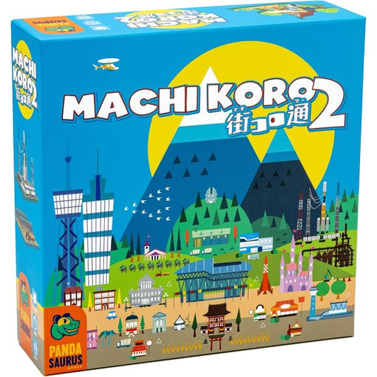 Your favorite lovably quirky city is back at it again! Welcome to Machi Koro 2, where new adventures await, but the bakeries and business centers are still abundant. In Machi Koro 2, veteran players will notice some big changes.
Under the new zoning laws, players receive a limited budget to choose their own starting establishments. The available cards are pulled from three decks and arranged for all to see. It's a race to grab the coolest new establishments and landmarks in the land!
The cards in this set