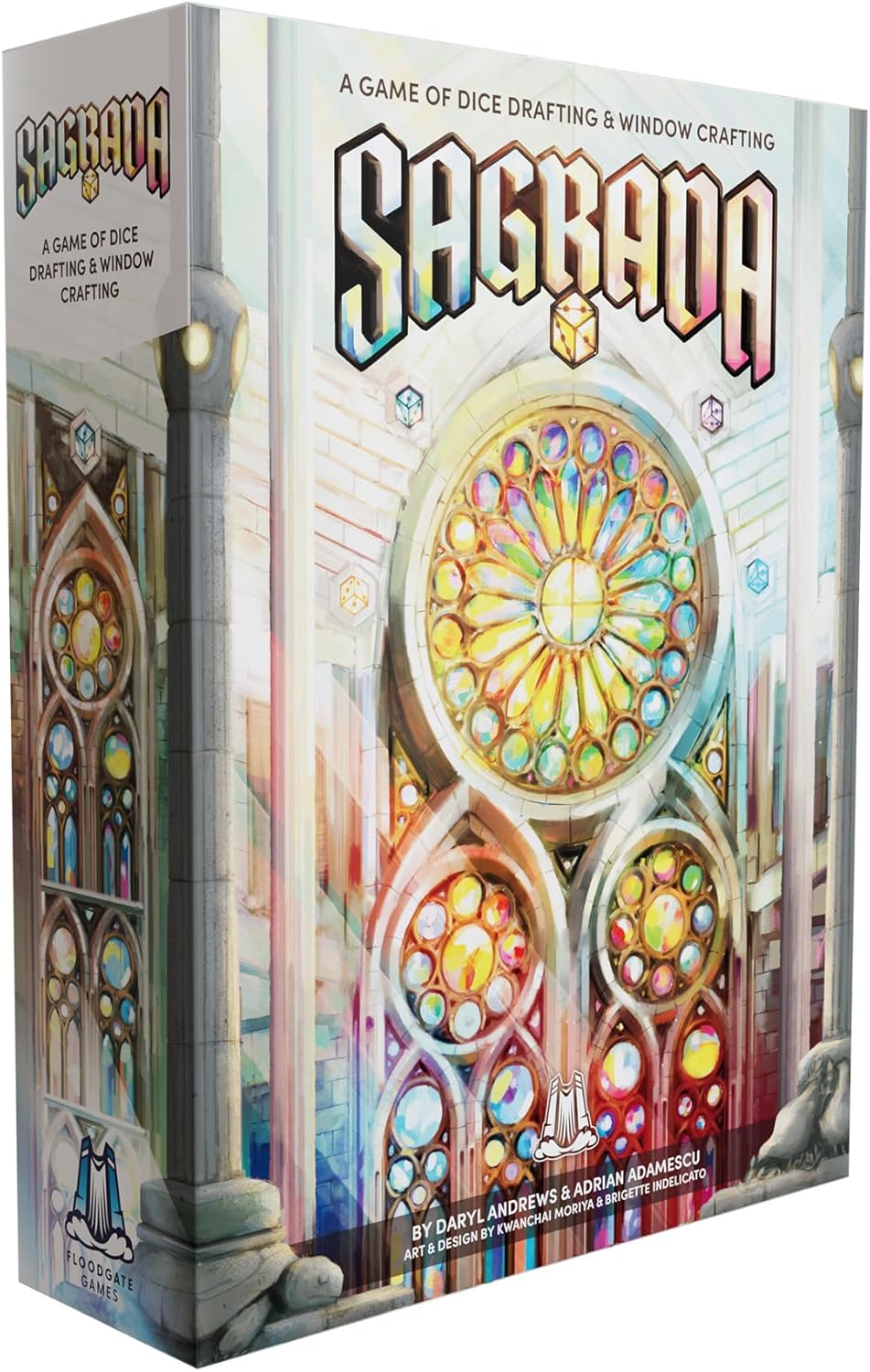 Use cleverness and careful planning to craft a stained glass window masterpiece in the Sagrada Familia. Take turns drafting colorful dice that represent the glass pieces for a stained glass window and carefully choose where to place each one to emerge victorious!