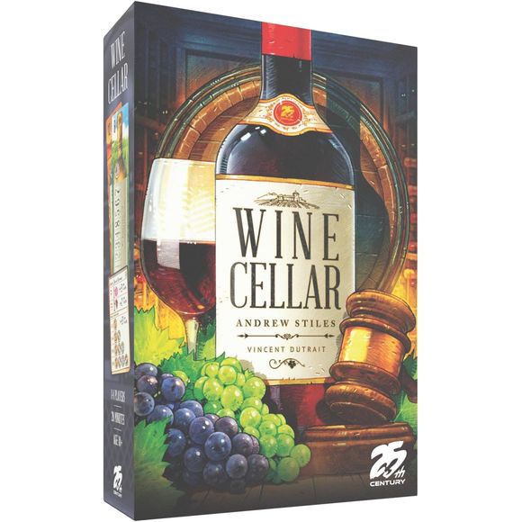 Let`s auction off some wine! You and your rival sommeliers have decided to face off to determine who is the best. Each person will take on a client, building a cellar that ages well and is suited to the client`s tastes. Over the course of eight rounds in Wine Cellar, players will collect wine bottles to create a cellar for their client. Bottles will be arranged to create a timeline for the order in which the wine will be consumed. Each bottle is worth different amounts based upon where it is in the timeline